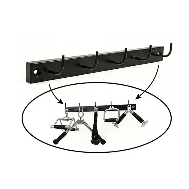 Rack de accesorios de polea horizontal